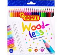 Lápices Color JOVI Woodless, Caja x24 Colores