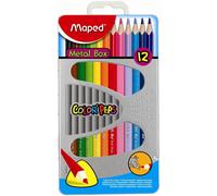 Lápices Color MAPED Color'Peps Classic, Caja Metal x12 Colores