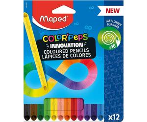 Lápices Color MAPED Color'Peps Innovation, Caja x12 Colores