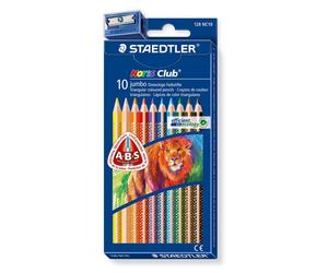 Lápices Color STAEDTLER Noris Club 128 Jumbo, Caja x10 Colores