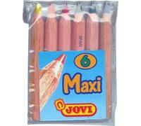 Lapices de colores jovi maxi cortos bolsa de 6