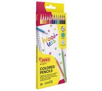 Lapices de colores jovi woodless triangular estuche de 12