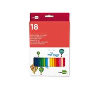 Lápices de colores liderpapel caja de 18 colores