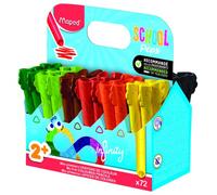 Lapices de colores maped infinity mini jumbo school pack de 72