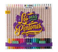 Lapices de colores mooving estuche de 24