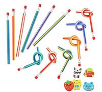Lápices Flexibles en Color,12PCS Lápices Flexibles y Goma,Lápicess Flexibless Lapiz Mágicos,Lápicess Suaves Plegables Para adultos,No para niños menores de 14 años