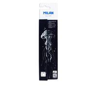 Lapices Milan Dibujo Mina Gruesa 4Mm Blancos Estuche De 3