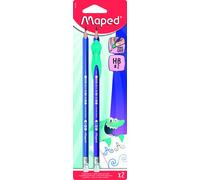 Lápices para niños - lápiz grafito hb con goma + accesorio ergonóm