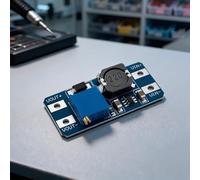 Lapiglo 10 unidades DC-DC para módulo convertidor Boost, placa de fuente de alimentación ajustable de 2 V-24 V a 5 V-28 V, salida de 2 A con potenciómetro electrónico de bricolaje
