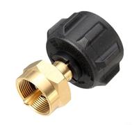 Lapiglo Adaptador de recarga de gas de latón para cilindro de propano de 1 libra, compatible con tanque de 20 a 50 libras para parrilla de barbacoa, camping, estufa, farol calentador