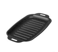 Lapiglo Bandeja de acero al carbono para asar peces, bandeja rectangular gruesa para hornear con revestimiento antiadherente, calentamiento uniforme para estufas de inducción de gas y horno hasta