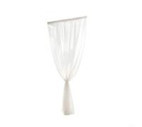 Lapiglo Cortina de malla transparente con bolsillo para barra de 3 x 3 m, red de sombra al aire libre para toldo de boda, fiesta, decoración de jardín, blanco o negro (3 blancos)