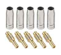 Lapiglo Juego de 25 piezas de desgaste de soldadura MB-15 AK15 para linterna, boquillas de gas de cobre, soportes de punta M6 de 0,8 mm, kit de aisladores
