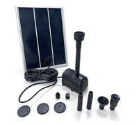 Lapiglo Kit completo de bomba solar para estanque, 6 W o 10 W con 9 boquillas, agua baja para protección para baño de pájaros y jardín (10 W)