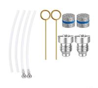 Lapiglo Kit de orificio de lanza de espuma de acero inoxidable Boquilla de 0.04 pulgadas, 2 juegos con bola de filtro y herramientas de limpieza, lavadoras de alta presión