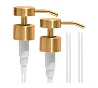 Lapiglo Repuesto de bomba dispensadora de jabón de acero inoxidable 28/400, cabezal de bomba inoxidable de grado 304 con tubo de inmersión, champú de jabón para platos, se adapta a botellas de 8 a 16