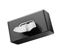 Lapiglo Soporte para pañuelos de coche hecho de cuero de primera calidad, para caja de gran capacidad con tapa magnética segura, dispensador de servilletas fácil de instalar para interior de automóvil