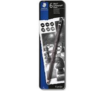 Lapiz de Grafito STAEDTLER 100B LUMOGRAPH Black Caja Metal de 6 8B 7B 6B 4B 2B HB