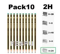 lápiz original Staedtler Noris 2B/B/HB/H/2H fespu shop 2h pack10