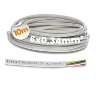 Lapp 0028406 LiYY - Cable de datos (10 m, 6 x 0,34 mm², alargador LED, cable de soldadura para placa de circuito, cable de datos, cable de señal, 6 núcleos, cable de control)