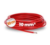 Lapp 4520045 H07V-K 10 mm² rojo I Cable de cableado I Cable cable cable flexible I PVC Individual I Cable 10 mm2 I Cableado
