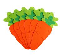 LAPYAPPE Bolsa para Cubiertos Juego de 6 Piezas de Pascua Diseño de Zanahoria en Fieltro Naranja Ligera y Adecuado para Almacenamiento Hogar durante Festividades