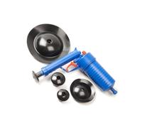 LAPYAPPE Bomba Desatascadora de Tuberías Azul de Alta Presión Cuatro Ventosas de Abs y Goma para Desagüe y Drenaje Repetido en Cocina y Baño
