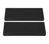 LAPYAPPE Caja para Corbatas Negra de Papel con Tapa, 2 Piezas Reutilizables para Protección Duradera en Ocasiones de Negocio y Regalos Elegantes
