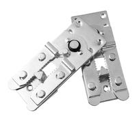 LAPYAPPE Conectores para Sofás Seccionales de Hierro en Color Plata, Reutilizables Soporte Entrelazado, Pack de 2 Piezas para Acortar y Unir Módulos de Sofá