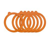 Kilner Frasco redondo de vidrio con horquilla transparente 0,35 l naranja