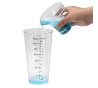 Large Measuring Cup, Mixing Pouring Jug, 10 x 3,82 Iinches Accurate Dilution Ratio Tool, Strong Transparente Contenedor Accessory, Estilo de diseño funcional para en el hogar del coche
