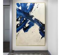 Large Modern Hand-Painted Abstract Line Oil Painting Wall Art On Canvas Creative