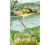 Largemouth Bass Journal: Lined 100 page Notebook for Fishermen, Nature Lovers, Self-love & Daily Journaling for Teens, Adults, and Kids