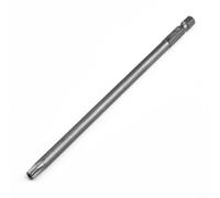 Largo, para destornillador Torx de 150 mm, destornillador de estrella de seguridad con vástago hexagonal de 6,35 mm, acero de aleación endurecido, para T8, para T15, para T20, para T25 T27, para T30