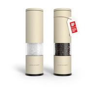 LARS NYSØM Juego de 2 Molinillos de Sal y Pimienta Manuales - Molinillo Set | Molinillo de Cerámica Ajustable - Molienda gruesa a fina - Juego de Molinillos de Especias de Diseño - Salero y Pimentero