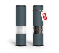 LARS NYSØM Juego de 2 Molinillos de Sal y Pimienta Manuales - Molinillo Set | Molinillo de Cerámica Ajustable - Molienda gruesa a fina - Juego de Molinillos de Especias de Diseño - Salero y Pimentero