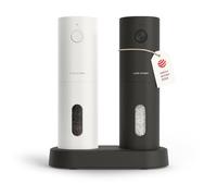 LARS NYSØM Juego de Molinillos Eléctricos de Sal y Pimienta - Automáticos | Salero y Pimentero Electrico Recargables por USB - Molino de Cerámica Ajustable - Set de Molinillo Sal y Pimento Electrico