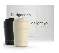 LARS NYSØM Set de regalo de tazas de café térmicas para llevar - 2 tazas térmicas de 380 ml para café - El set de vasos a prueba de fugas viene en una atractiva caja de regalo