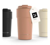 LARS NYSØM Taza térmica café para llevar | Termo Café para llevar de 0,5 litros con aislante | Travel Mug de Acero Inoxidable a Prueba de Fugas para la Bebida Caliente y el Té (Blush Rose, 500ml)