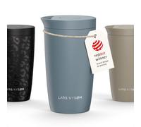 LARS NYSØM Taza Térmica para Llevar 350 ml - Travel Mug con Aislamiento | Vaso Térmico para Llevar de Acero Inoxidable - 4h Caliente y 8h Frío - Travel Mug con Aislamiento - Tapa de Presión Rápida