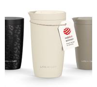 LARS NYSØM Taza Térmica para Llevar 350 ml - Travel Mug con Aislamiento | Vaso Térmico para Llevar de Acero Inoxidable - 4h Caliente y 8h Frío - Travel Mug con Aislamiento - Tapa de Presión Rápida