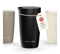 LARS NYSØM Taza Térmica para Llevar 350 ml - Travel Mug con Aislamiento | Vaso Térmico para Llevar de Acero Inoxidable - 4h Caliente y 8h Frío - Travel Mug con Aislamiento - Tapa de Presión Rápida