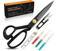 Las Mejores Tijeras de Costura - Tijeras para Cuero - Mango Cómodo y Resistente y Hojas Ultra Afiladas - Geniales para Confección, Tejidos, Costura y Sastrería, Cinta de Medición, Tijera para Hilos