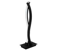 Lasana 3 Lámpara de sobremesa LED (10 W, L x An x Al: 10 x 16 x 46 cm, Negro, Blanco cálido)
