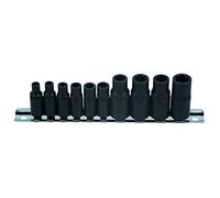 Laser 7901 Tap Socket Set 3/8" D, 1/4" D 10pc