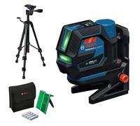 Láser combinado GCL 12V-50-22 CG de Bosch Professional (alcance de hasta 50 m con receptor, doble fuente de alimentación, soporte RM 20, adaptador de batería, 4 x 1,5 V LR6 (AA), funda, BT 150)