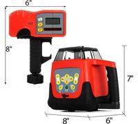 Láser de líneas cruzadas – Láser rotativo – Herramienta láser – 635 nm – 500 m – Láser rojo – Precisión de 0,2 mm – Láser