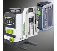 Láser de líneas cruzadas Laserliner, serie Multi-18V, + adaptador de corriente Festool