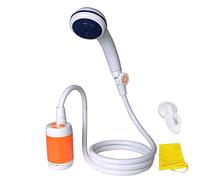 Laserbeak Ducha Portátil Ducha de Camping para Uso en el Hogar o al Aire Libre con Lavado de Coche Mascotas Lavado Vegetación Riego, Batería Incorporada de 4800mAH y Cabezal de Ducha ON/Off Válvula