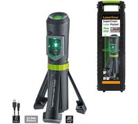 Laserliner SuperCross-Laser Pocket: Láser de líneas verdes con trípode